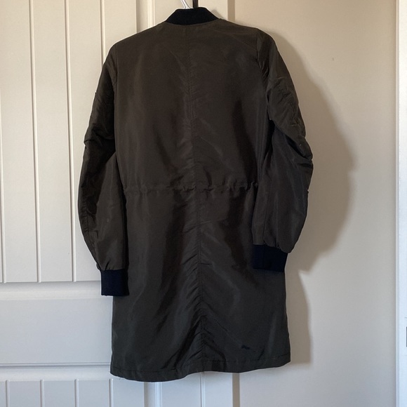 H&M long bomber jacket size 32 - Picture 4 of 5
